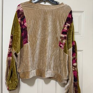 THML Gold Velvet Top